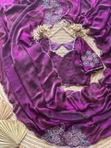 Exclusive space silk party wear saree