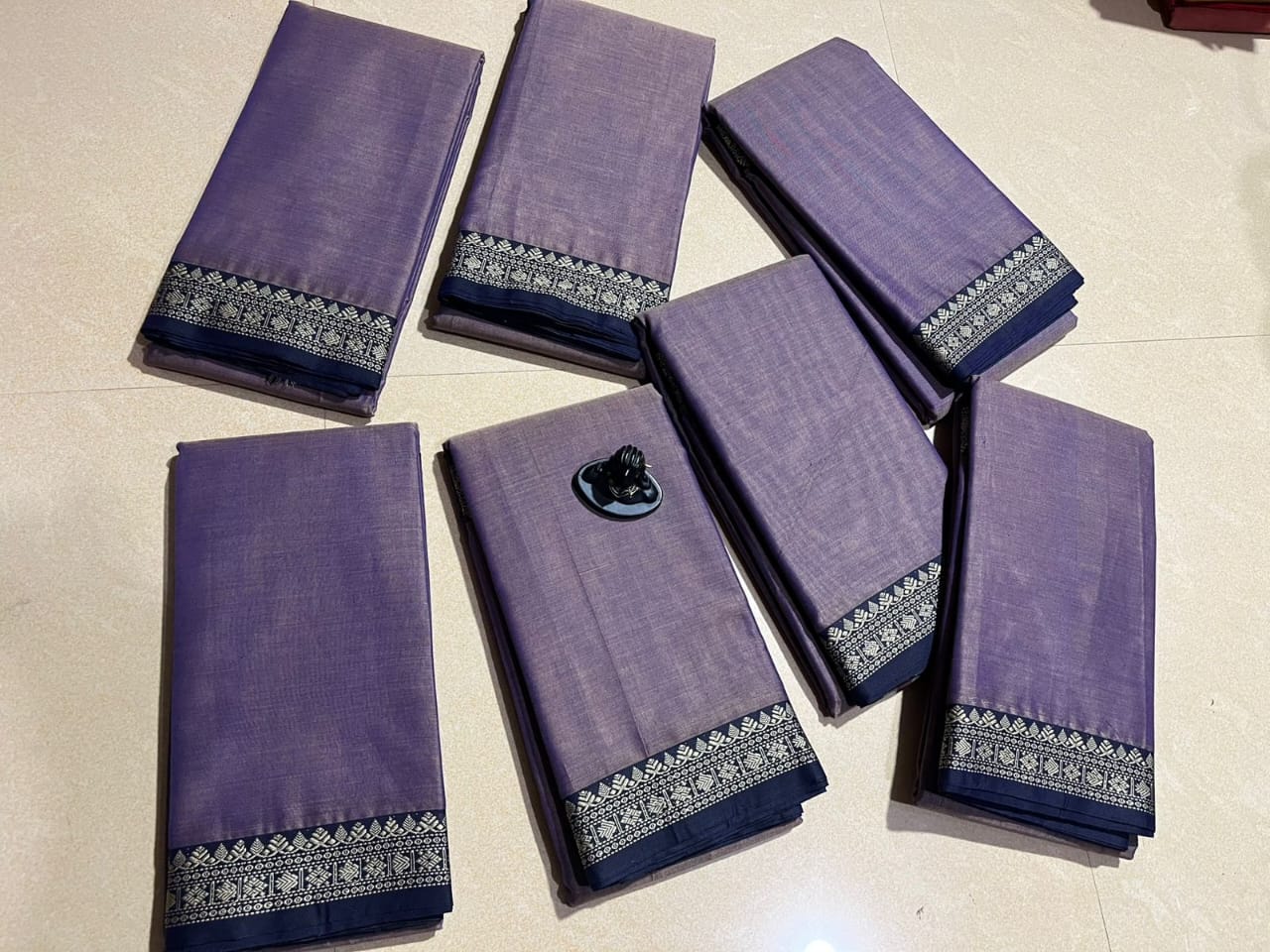 Narayanpeta mercerised cotton saree Rudraksha Sindoor boarder
