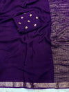 Pure chinnon soft saree