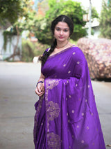 Muslin Silk elephant boarder saree