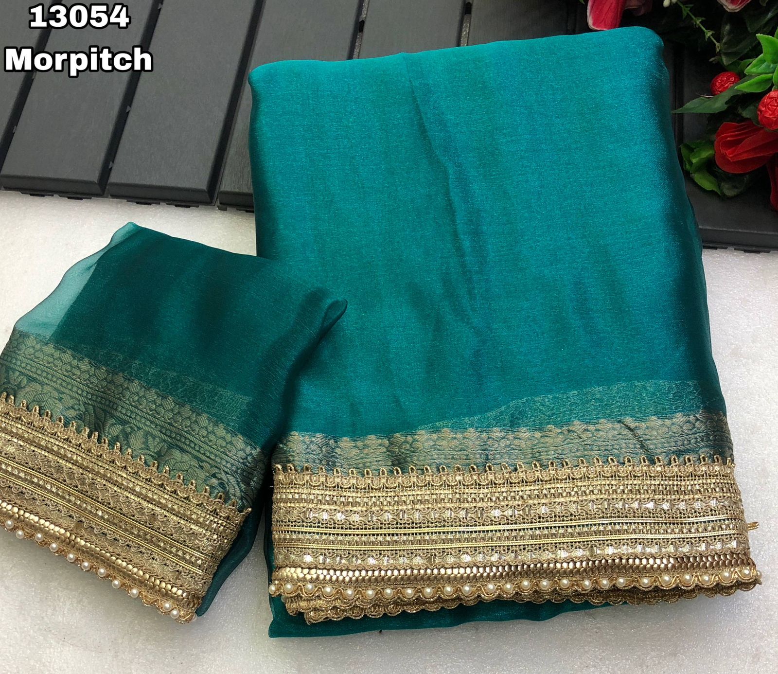 Banarasi Premium glass Tissue Silk saree