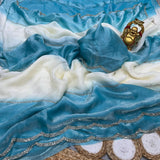 Cotton candy space silk saree
