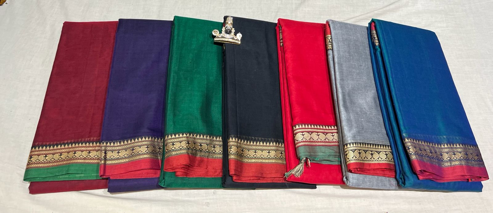 Narayanpeta mango cashew boarder saree