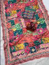 Premium Laya celeb inspired ajrak saree