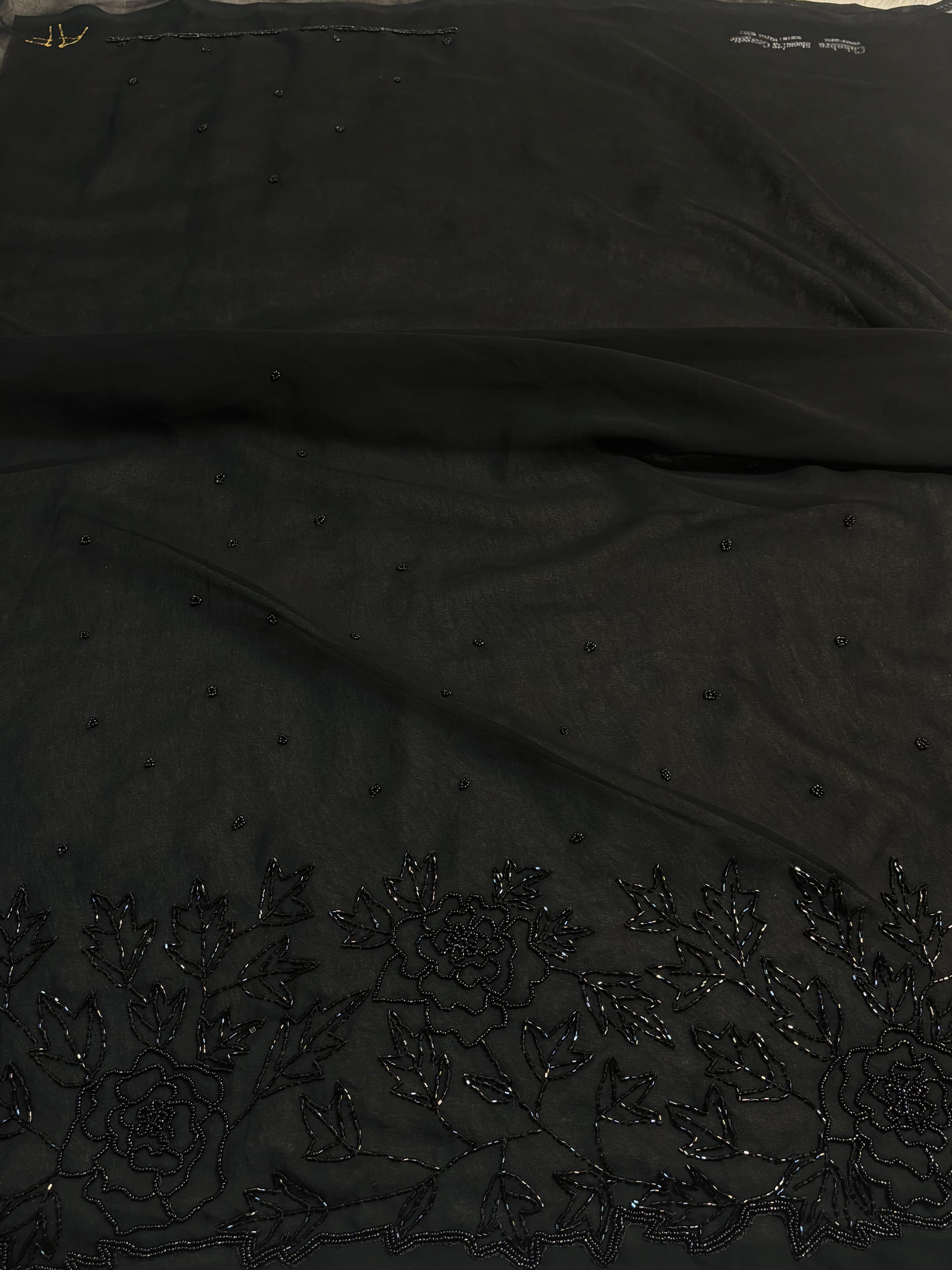 Georgette handwork saree