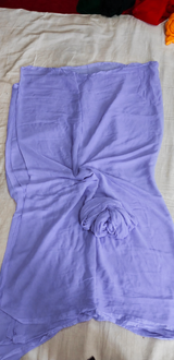 Plain single shade chiffon saree