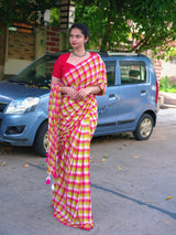 Korean inspired pure mul cotton saree