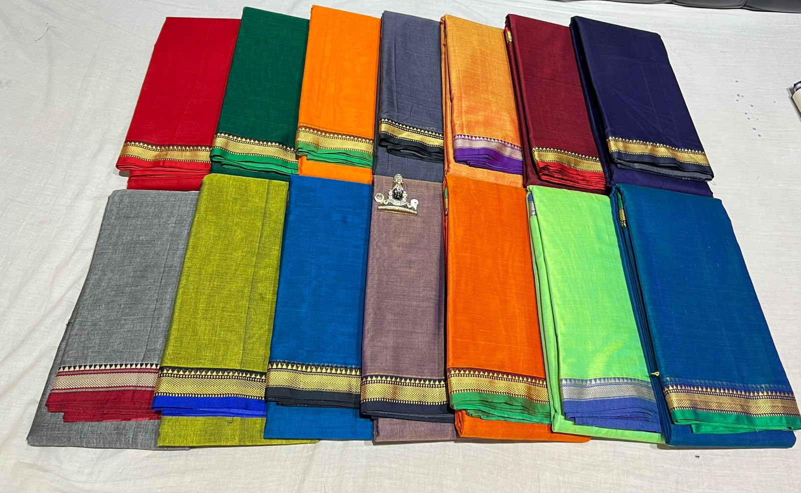 Narayanpeta Mercerised Cotton temple boarder