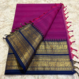 Chettinadu Pure Cotton kanchi zari Saree