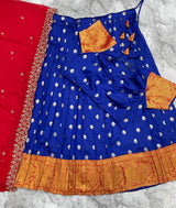 Kanjeevaram fully stitched half saree