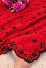 Georgette handwork saree