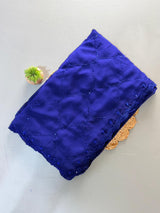 Machine work georgette saree