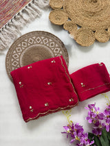 Rangoli handwork sunflower saree
