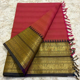 Chettinadu Pure Cotton kanchi zari Saree