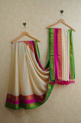 Mul cotton 120 courier zari boarder saree
