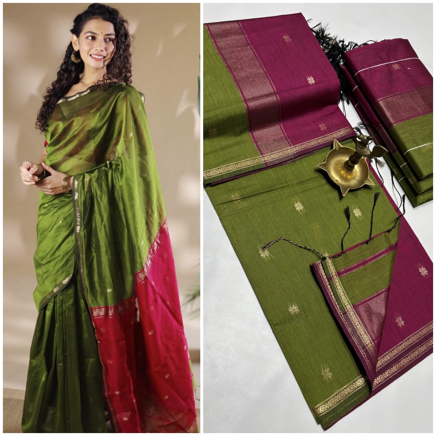 Maheswari Silk Cotton Saree