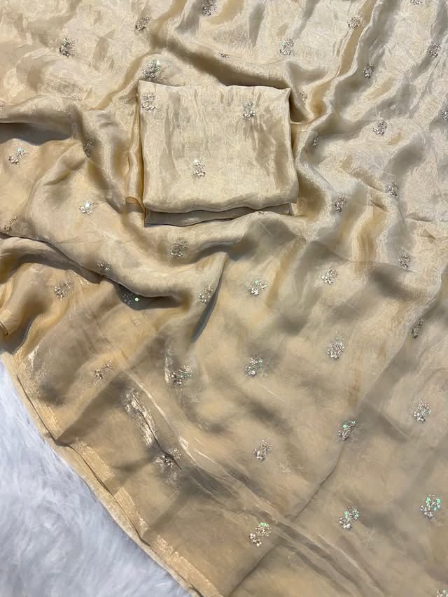 Surabhi- space silk buttis sequence saree