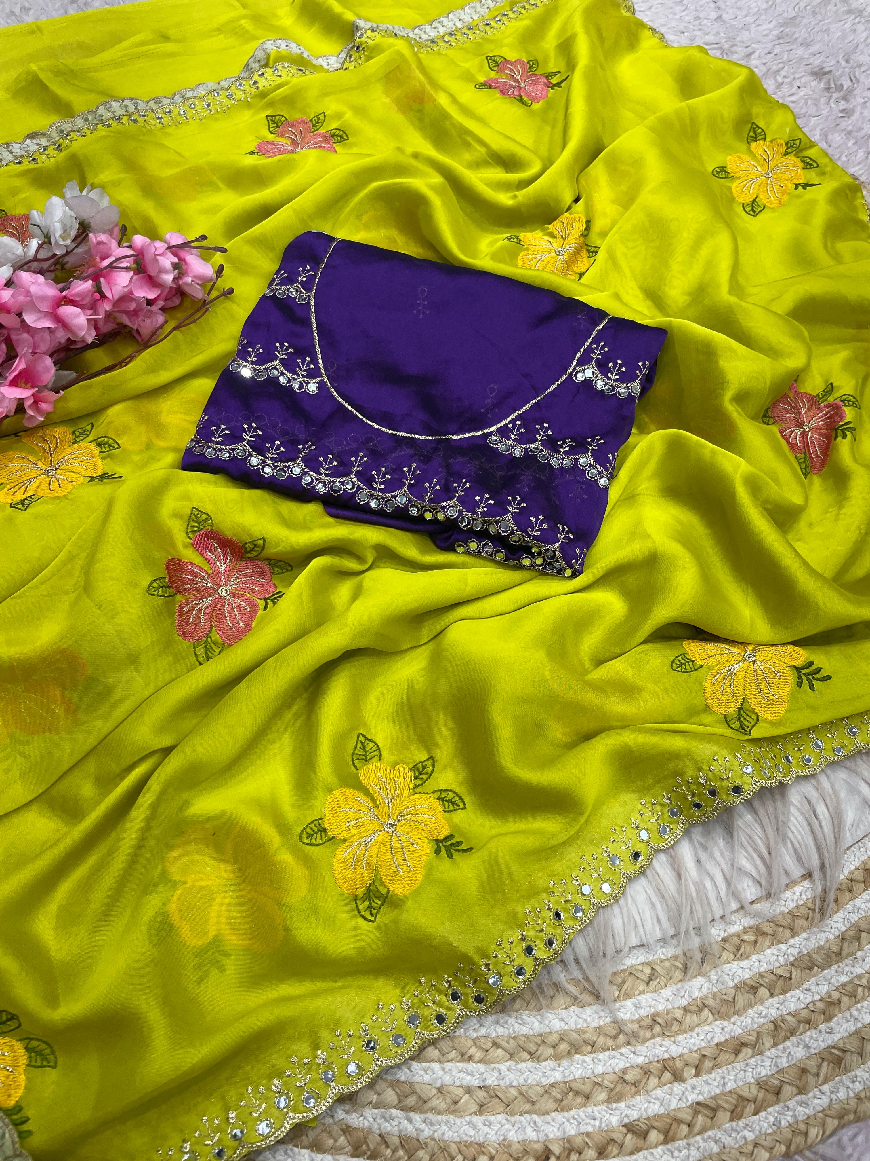 Soft rangoli silk saree