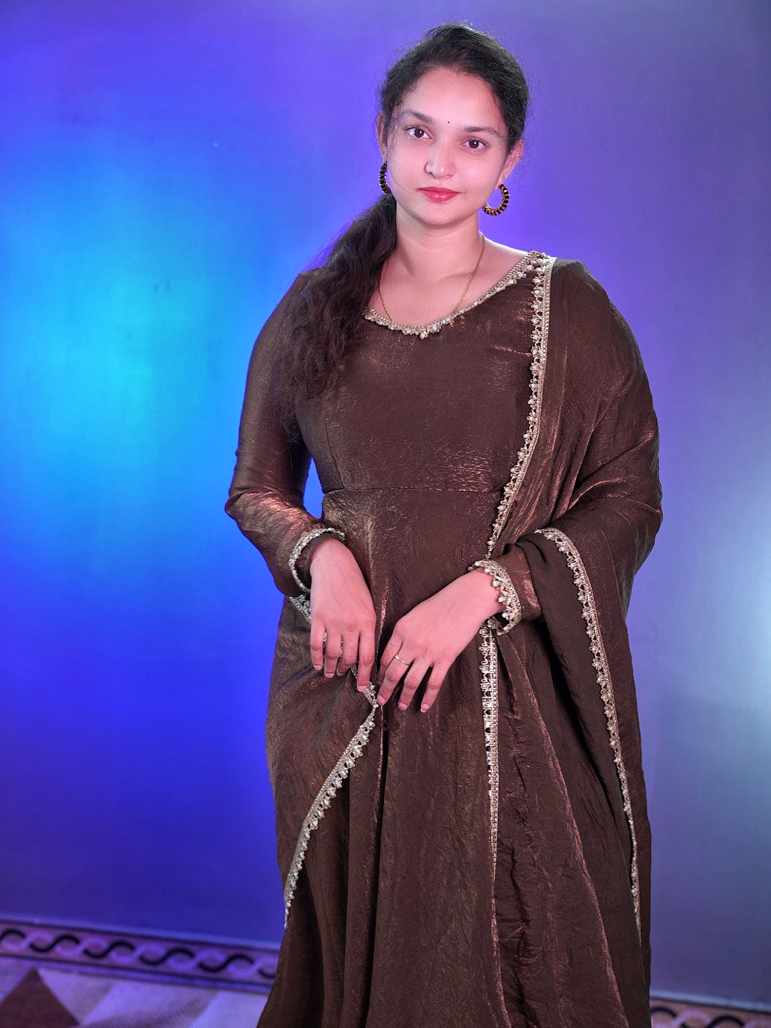 Space silk crush trending anarkali 2pc set