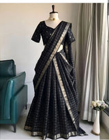 Vintage chex Half saree