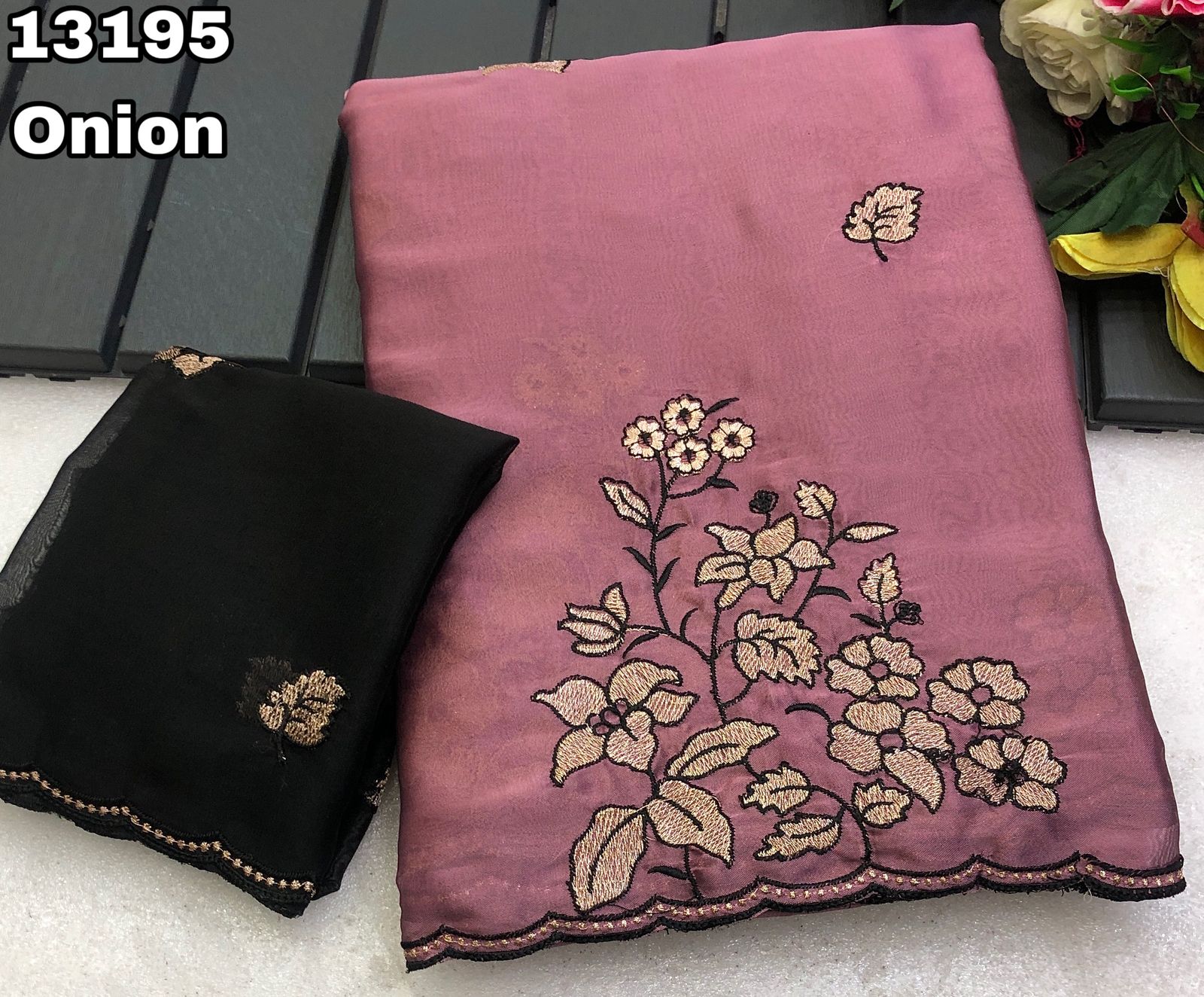 Rangoli silk heavy work saree
