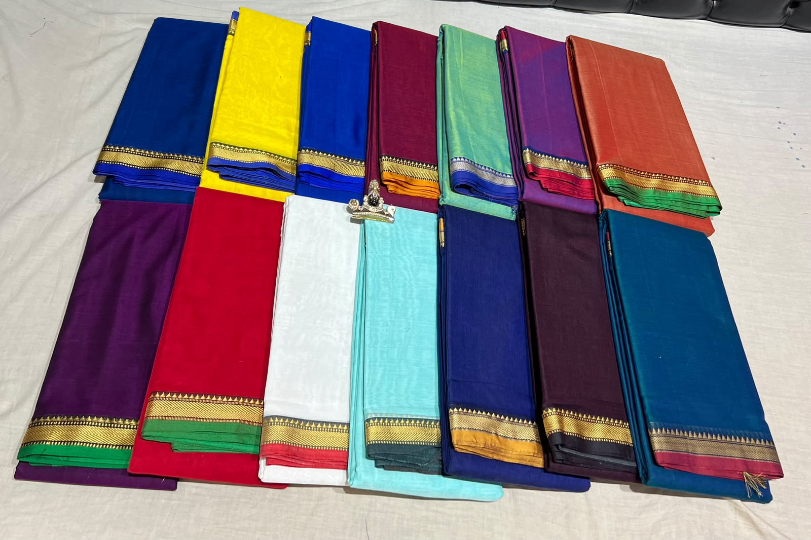 Narayanpeta Mercerised Cotton temple boarder