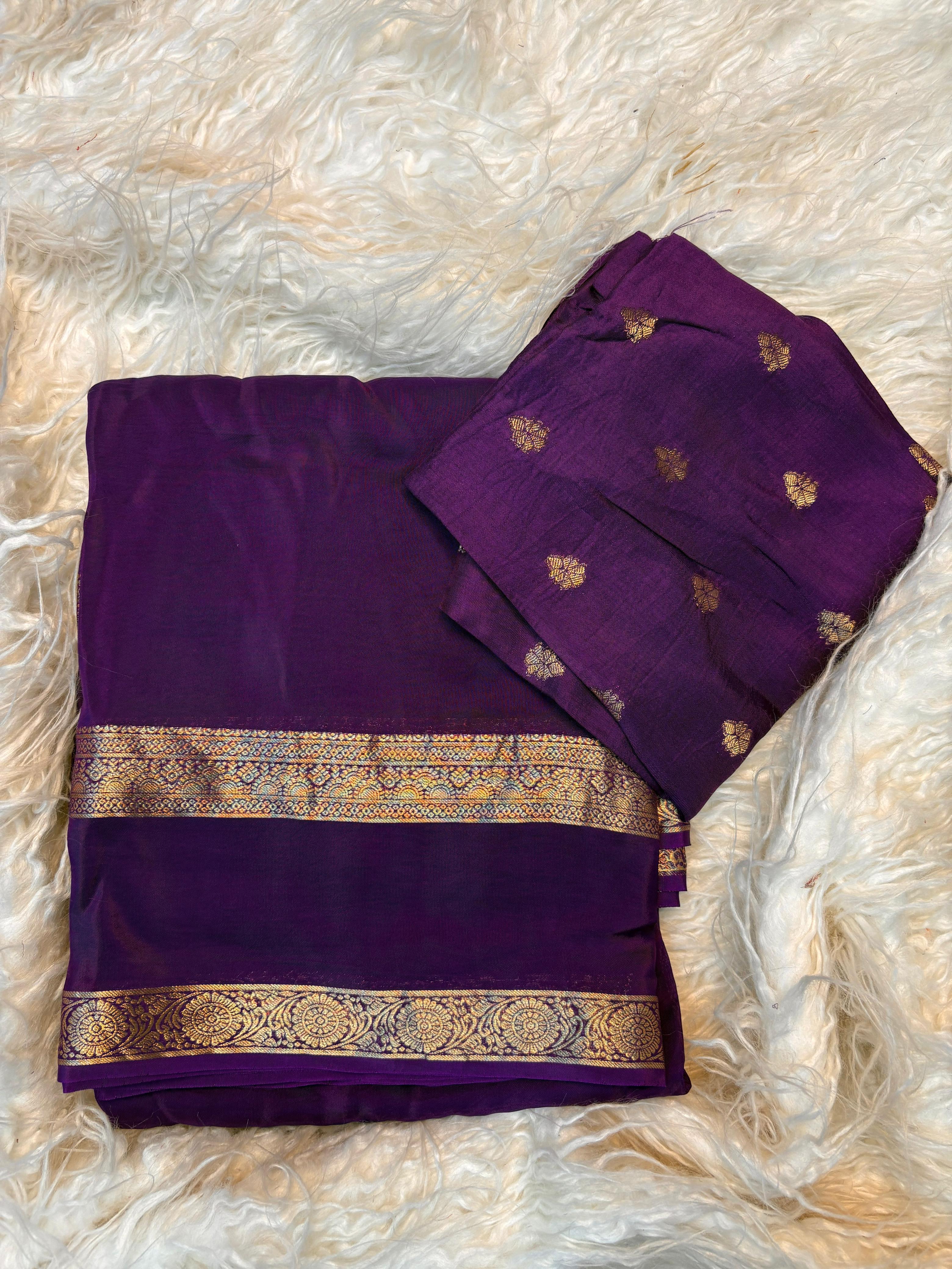Royal mysore silk gap boarder saree