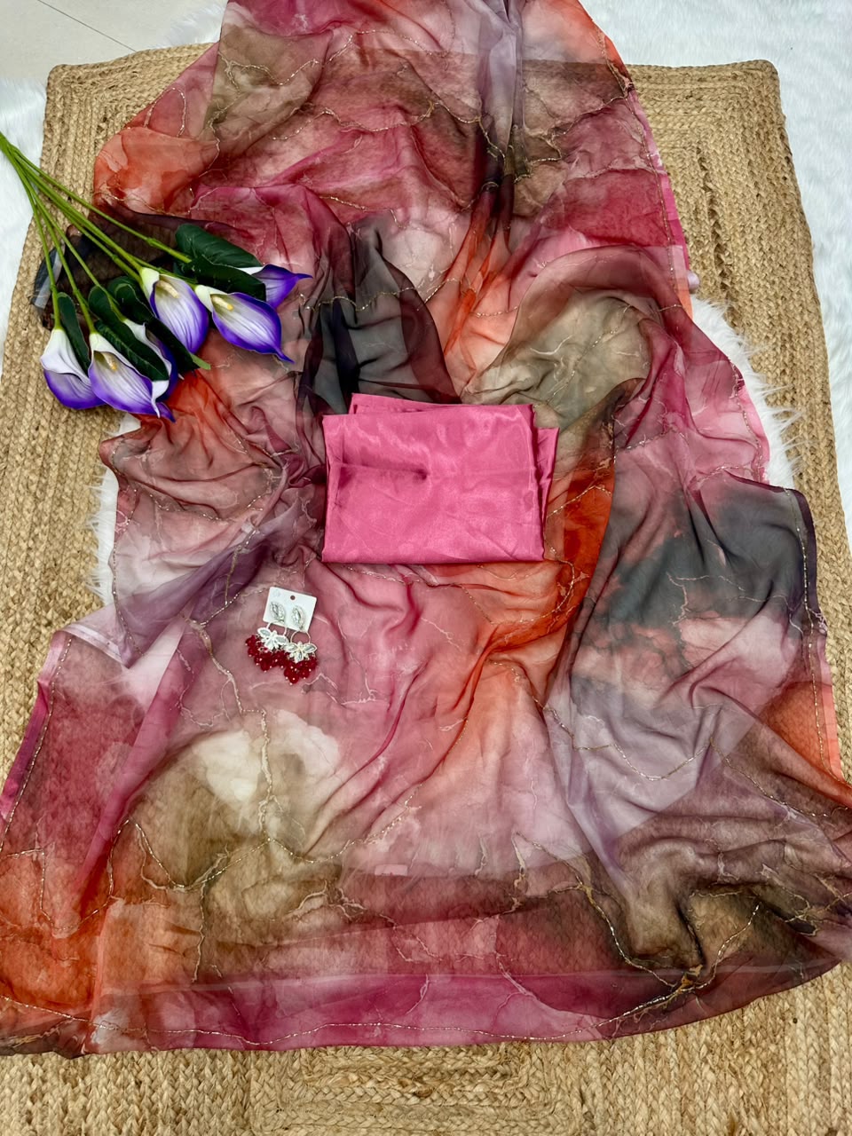 Vaishnavi chaitanya inspired abstract saree