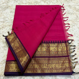 Chettinadu Pure Cotton kanchi zari Saree