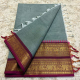 Chettinadu Pure Cotton kanchi zari Saree