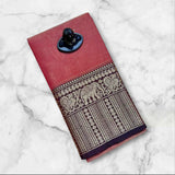 Narayanpeta Mercerised Cotton saree elephant boarder