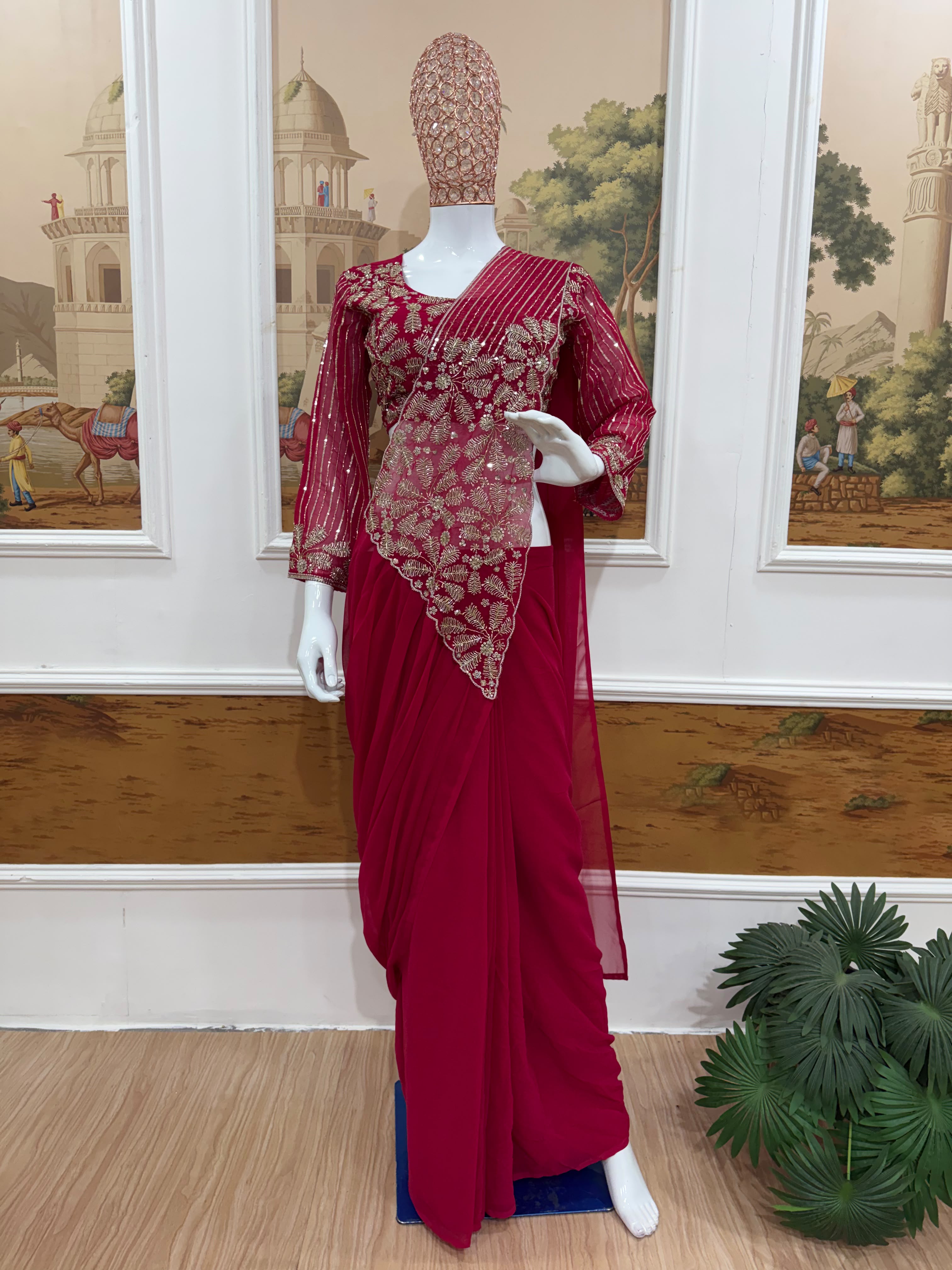 Ready to wear one minute saree