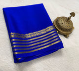 Semi Mysore silk budget range peacock boarder saree