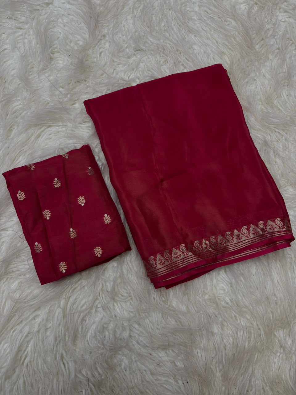 Viscose chinnon soft saree