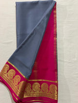 Mysore silk contrast budget friendly saree
