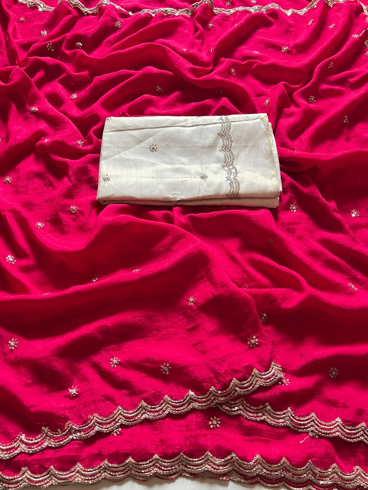Vichitra silk grand party wear saree