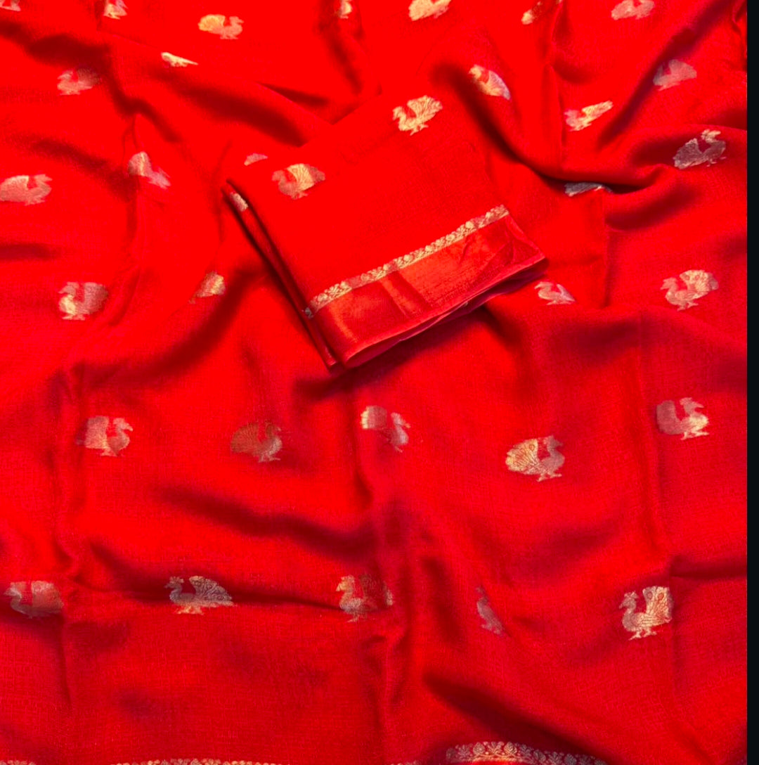 Viscose jute saree