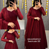 Beautiful Georgette Gown with Duppatta