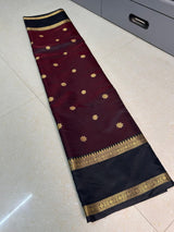 Banarasi mashroom soft silk pattu saree