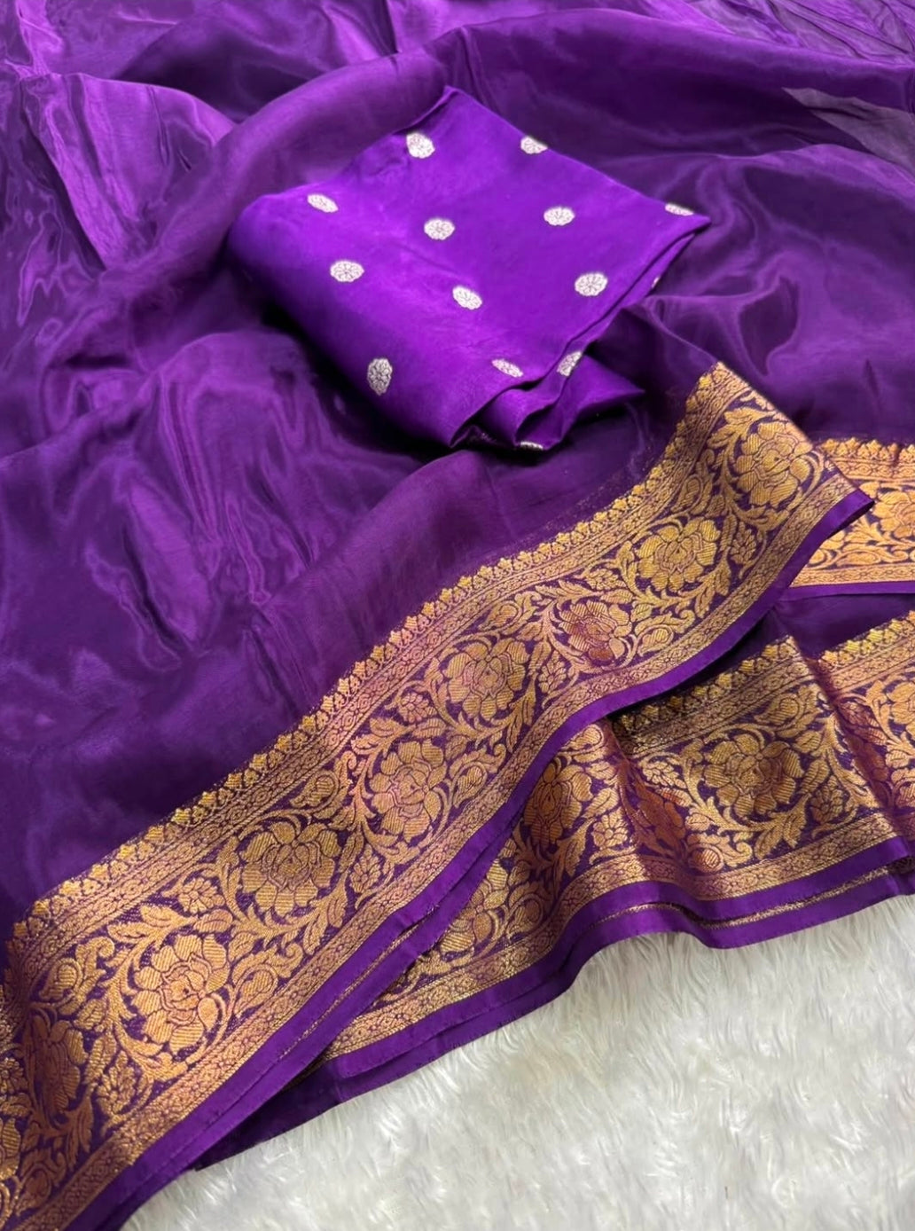 Viscose premium mysore crepe silk saree