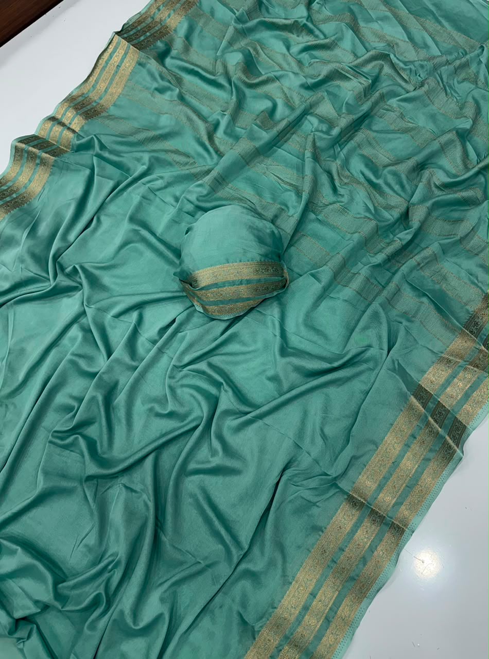 Premium Mysore crepe silk saree