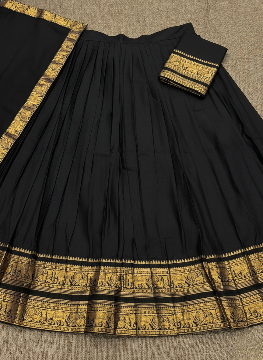 Chettinad style half sarees