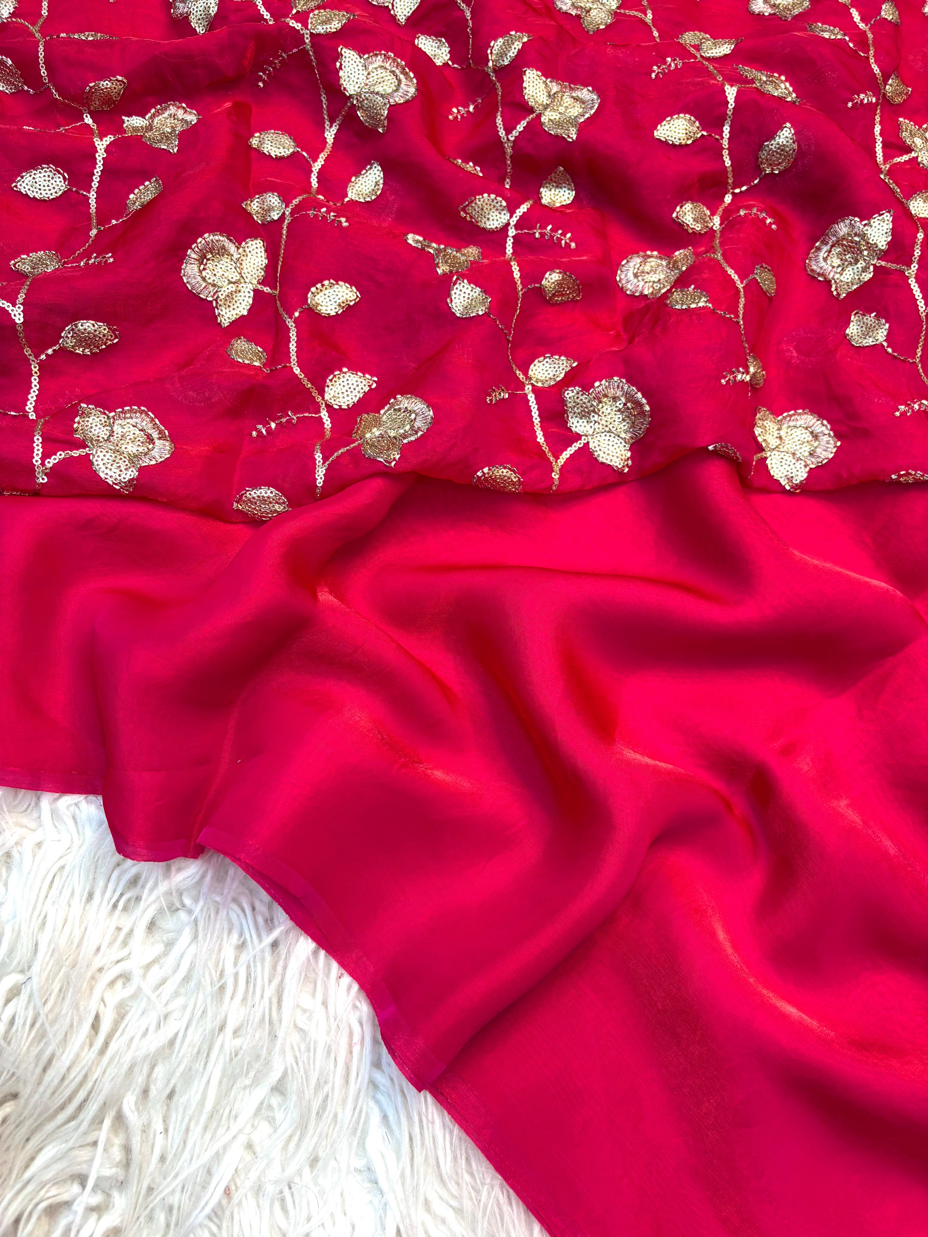 Space Silk party wear saree