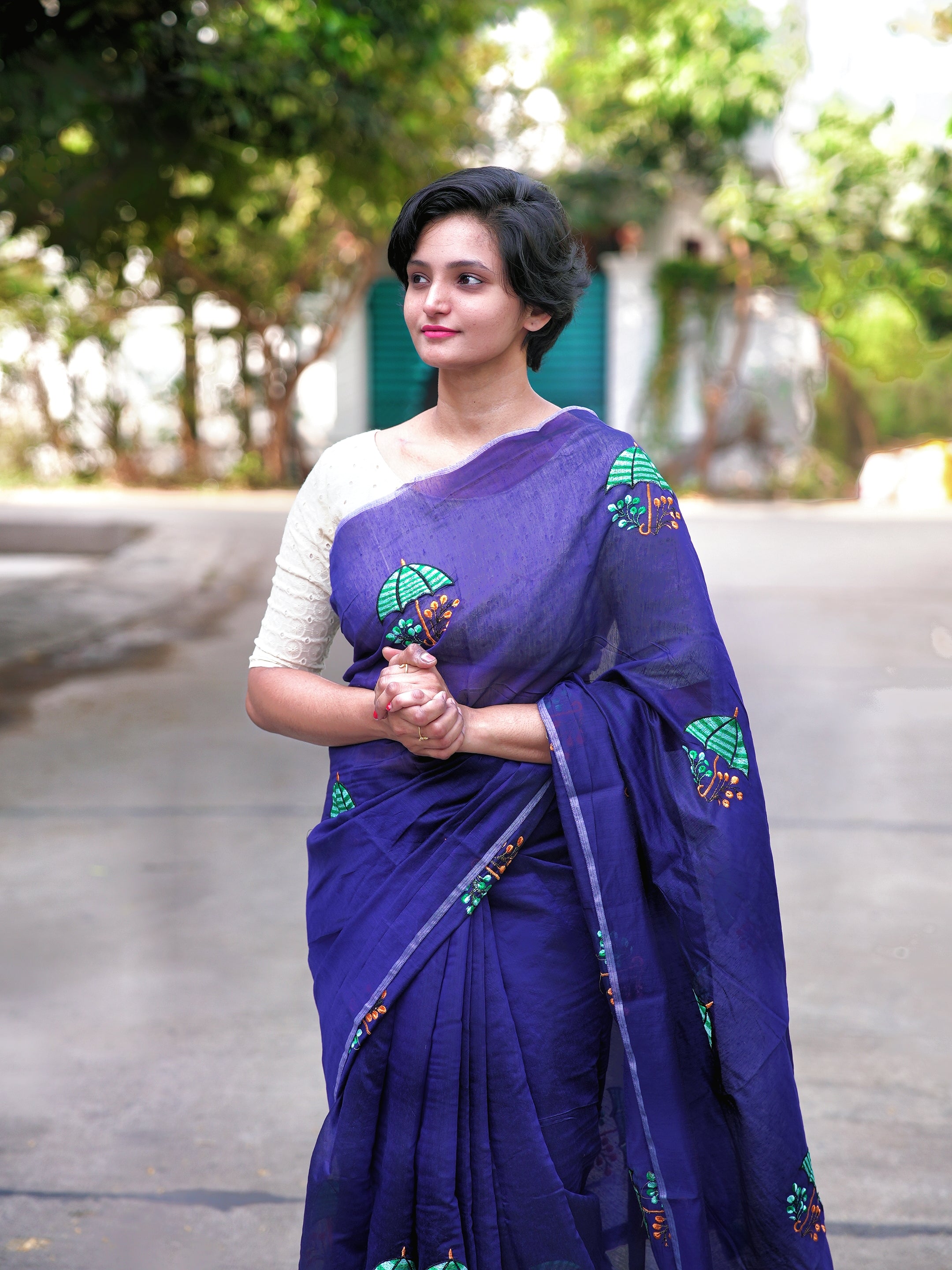 Premium Chanderi Silk Saree Fully Stitched blouse