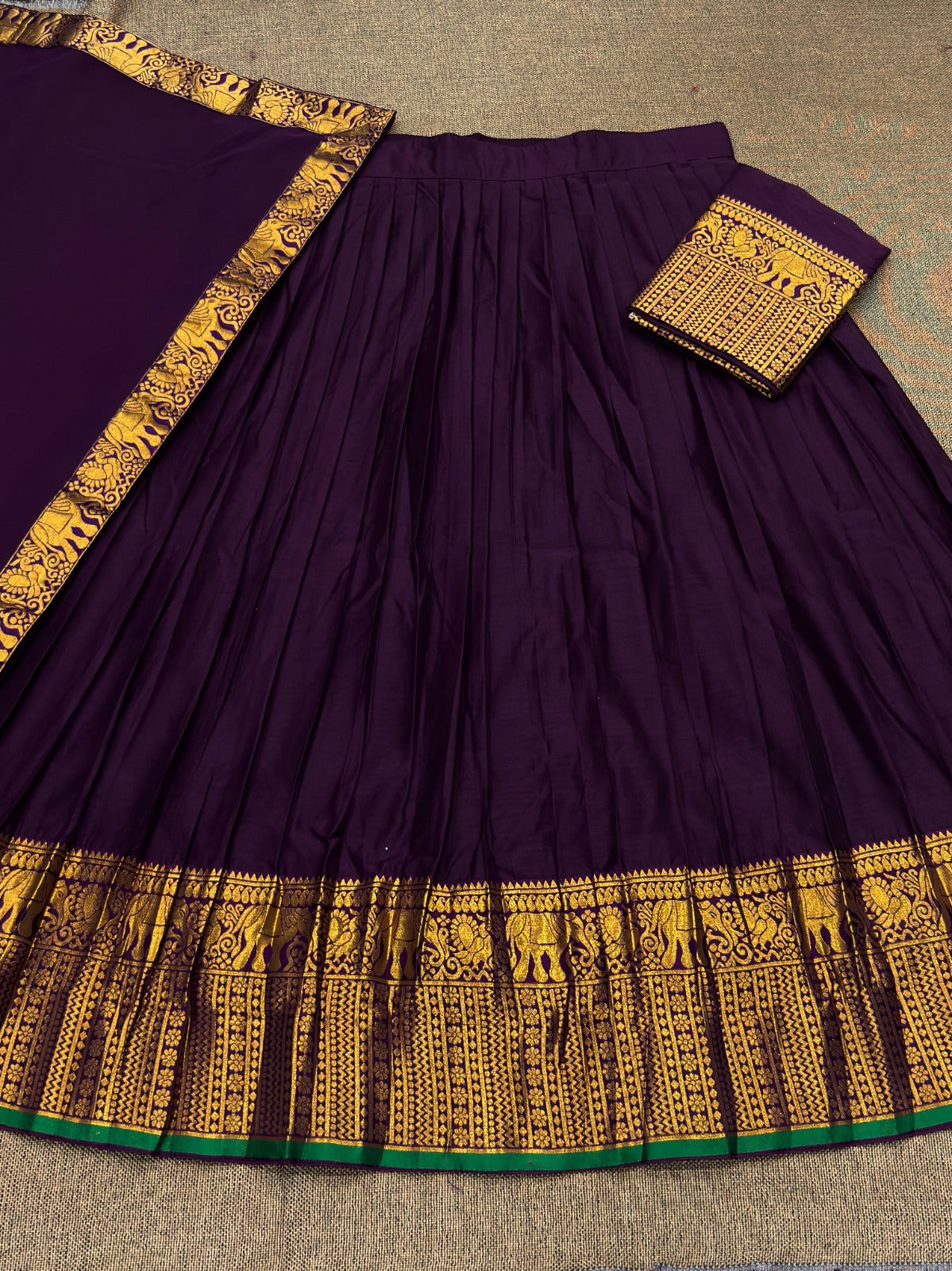 Chettinad style half sarees