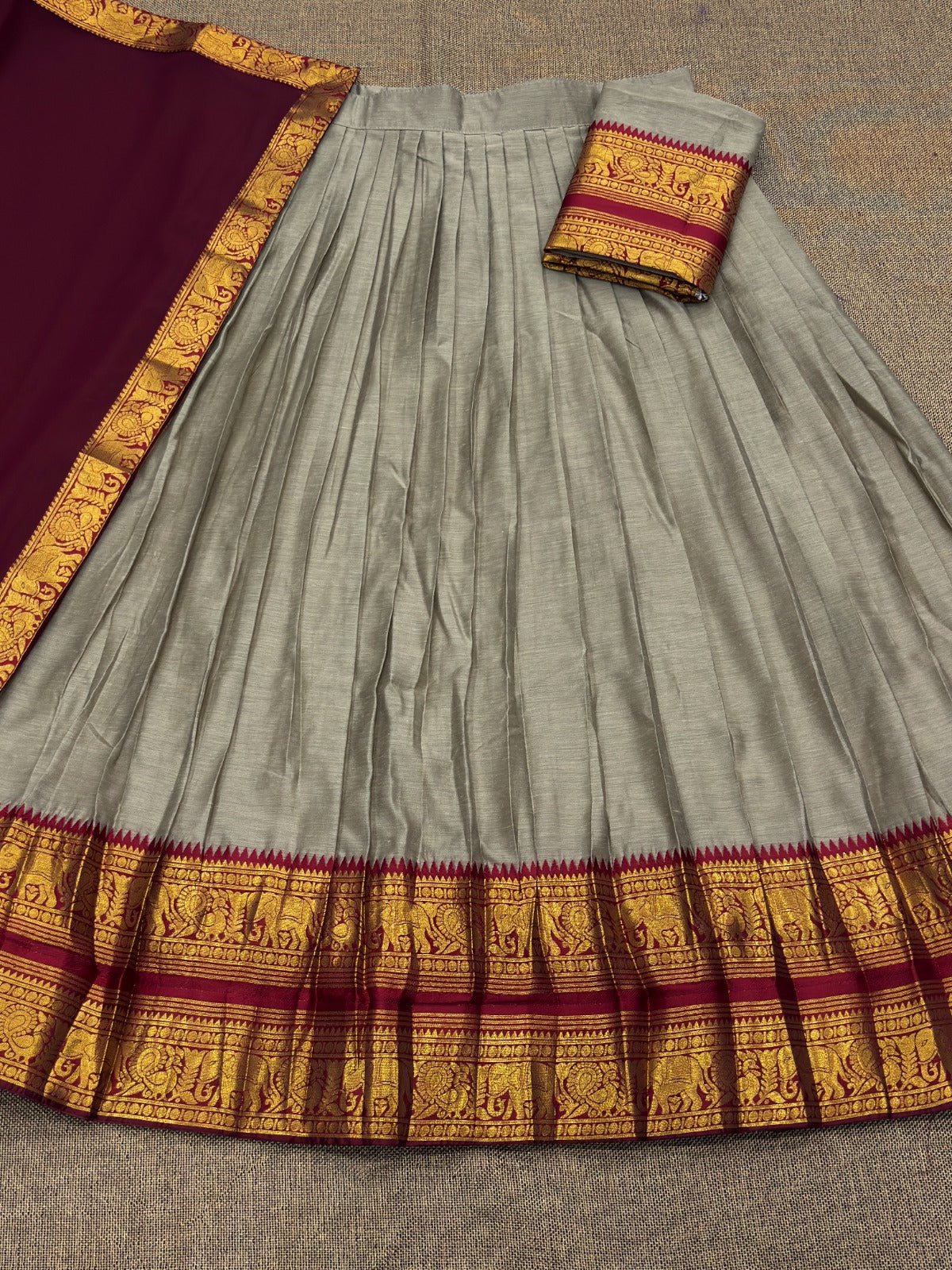 Chettinad style half sarees