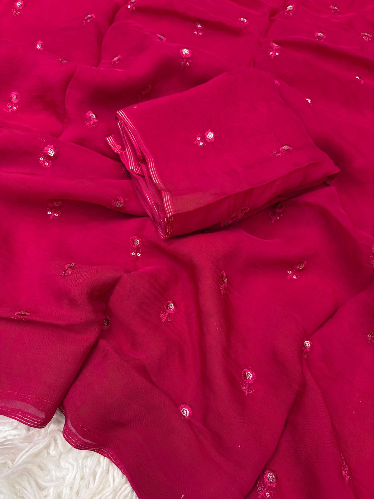 Viscose Organza saree