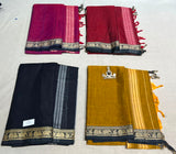 Narayanpeta Elephant Peacock Small boarder dress material