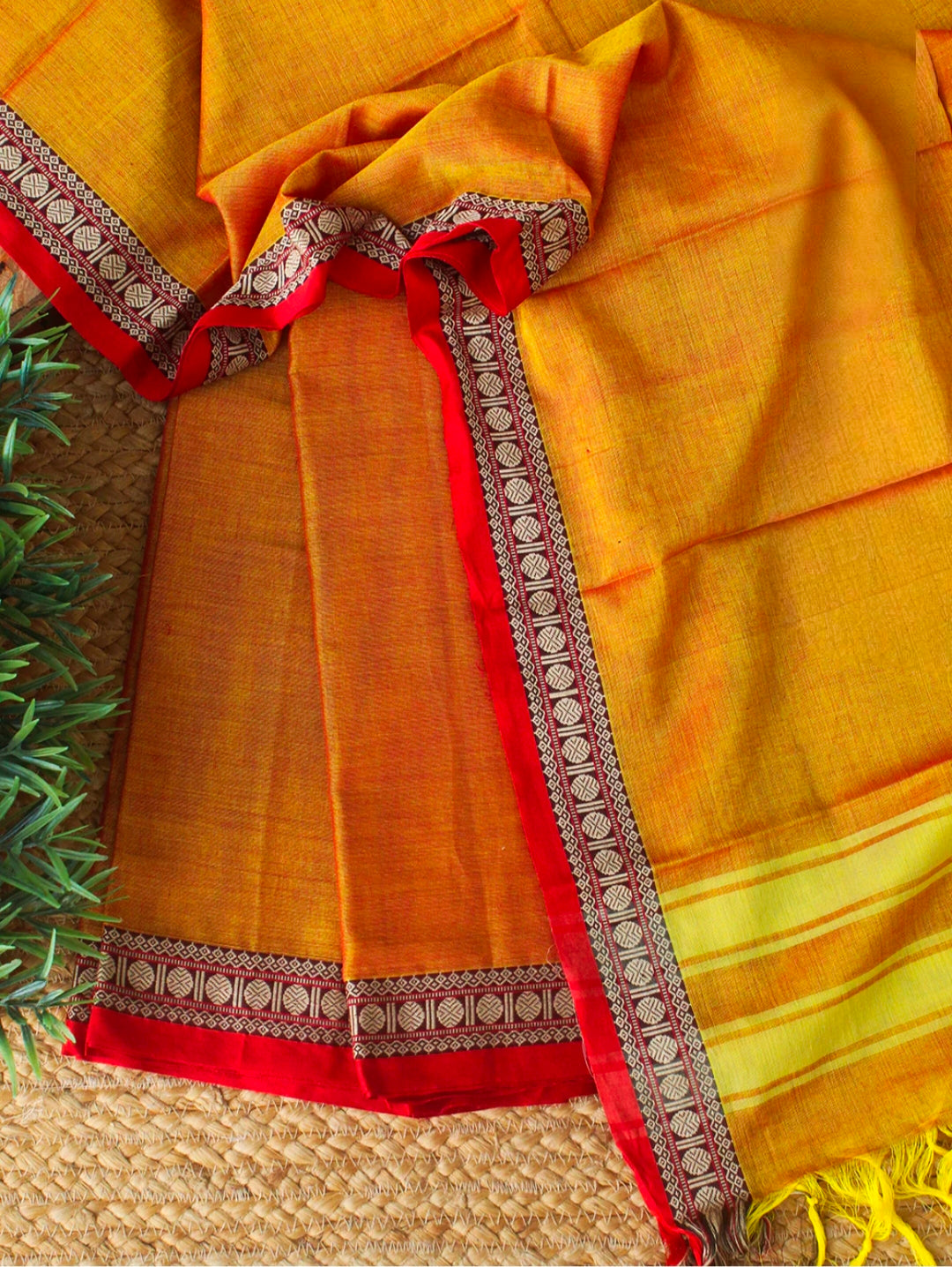 Narayanpeta Handloom Rudraksha boarder Dress material