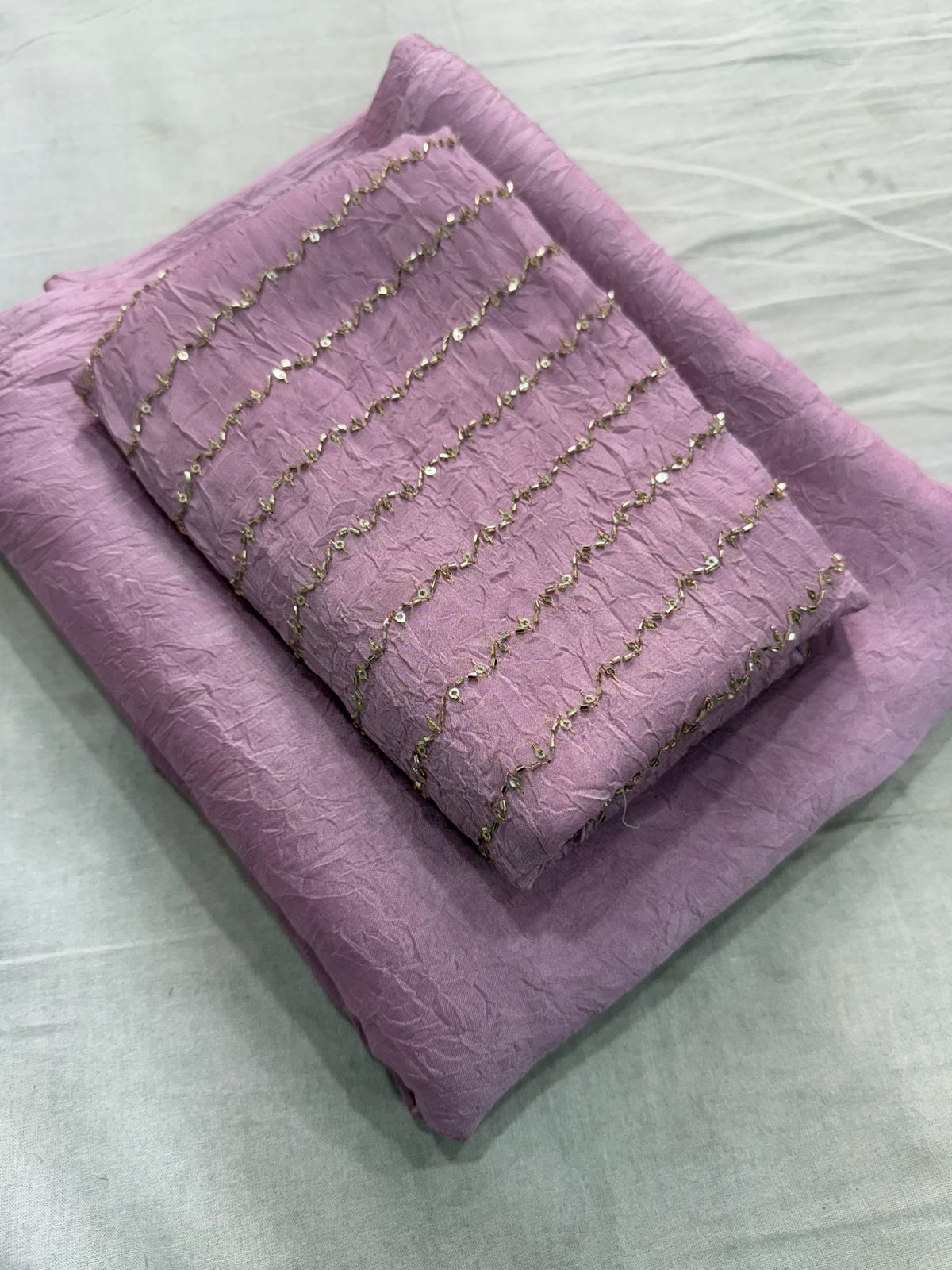 Rangoli crush with katli hand work